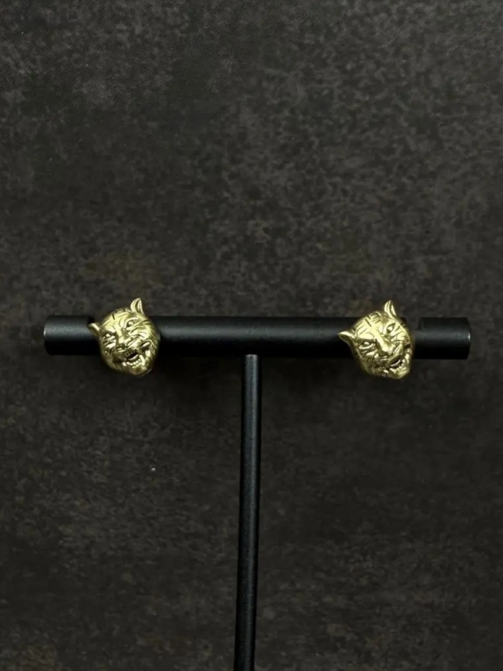 Ahava jewelry repurposed tiger earrings
